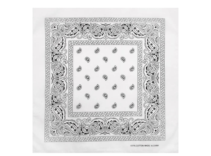 bandana style cachemire blanc