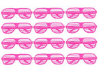 lot de 12 lunettes stores fluo rose