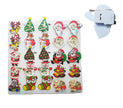 lot de 25 badges de noël lumineux 3 led''s motifs mélangés