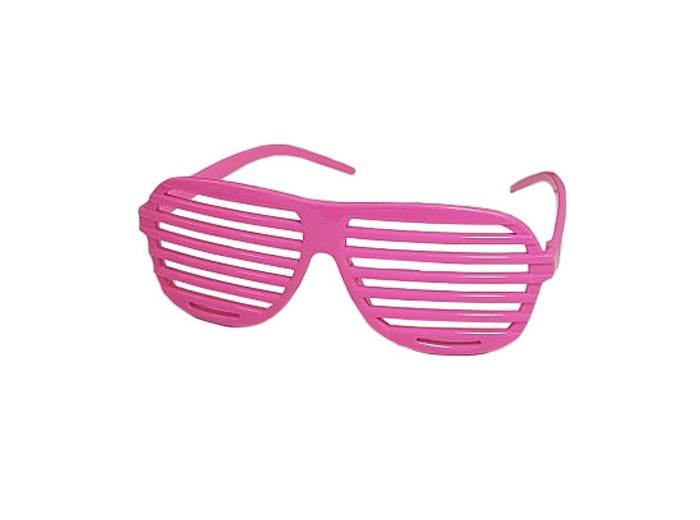 lot de 12 lunettes stores pink fuchsia néon