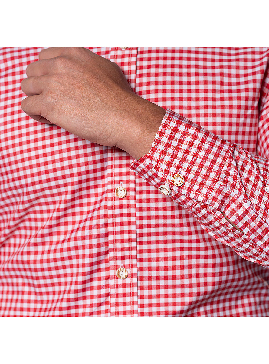 Chemise Oktoberfest rouge deluxe homme