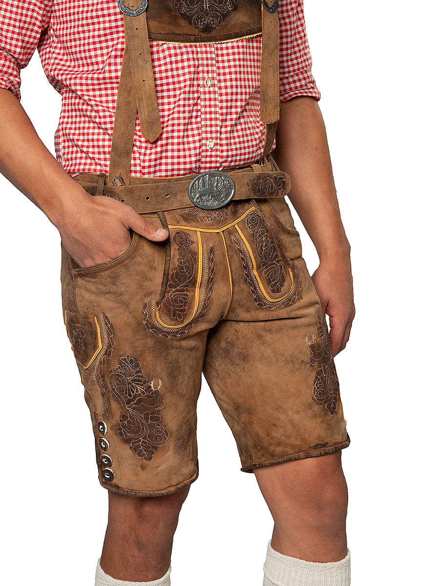 Lederhosen marron fonçé  premium homme