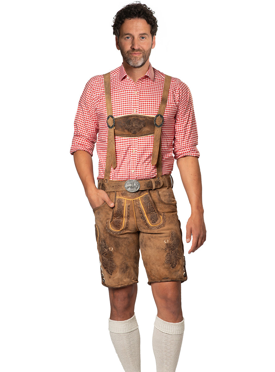 Lederhosen marron fonçé  premium homme