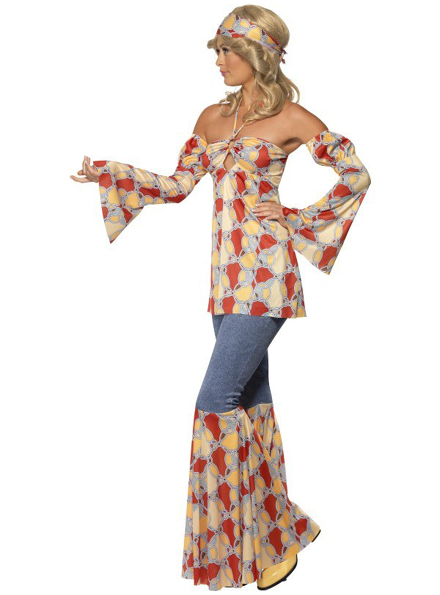 Déguisement d'hippie vintage pour femme