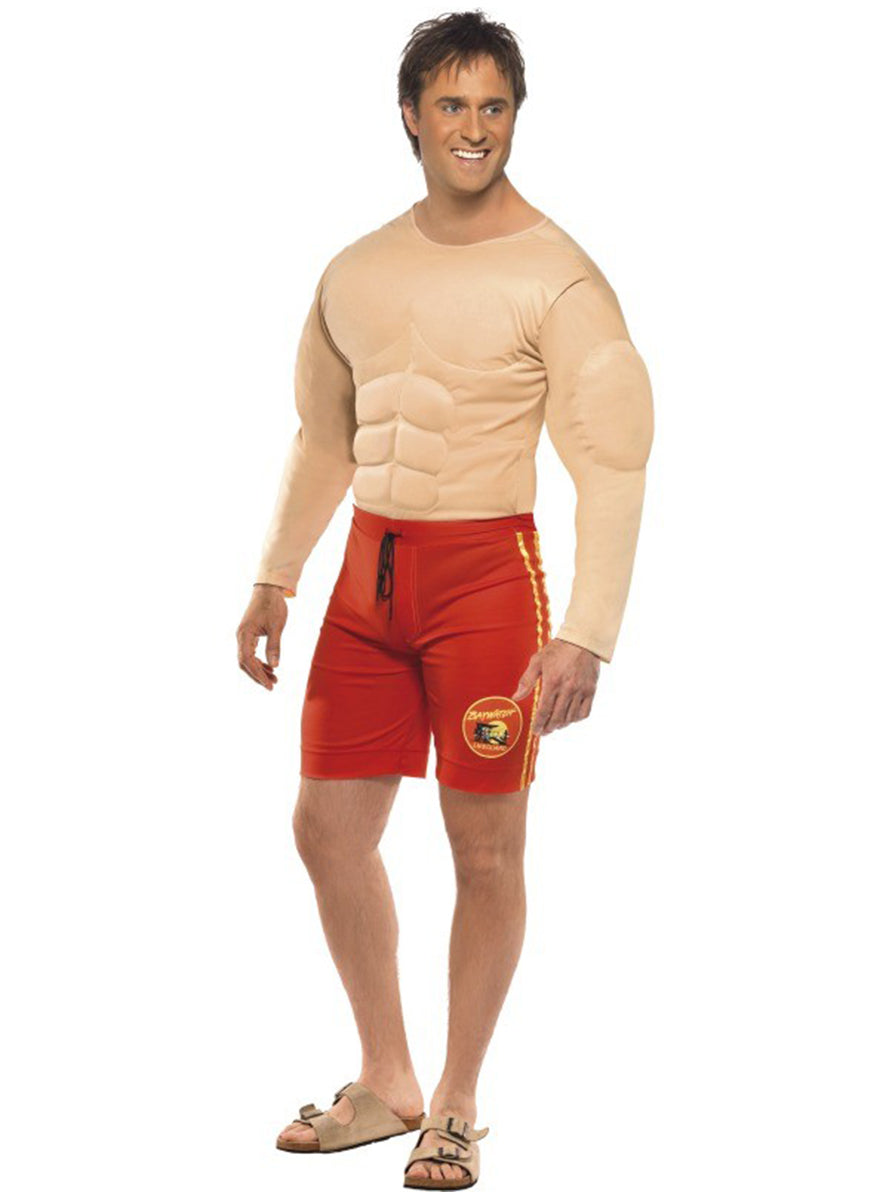 Déguisement sauveteur musclé homme