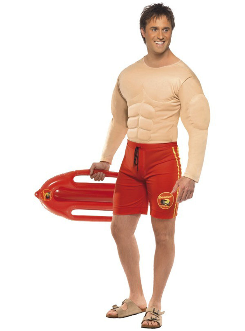 Déguisement sauveteur musclé homme