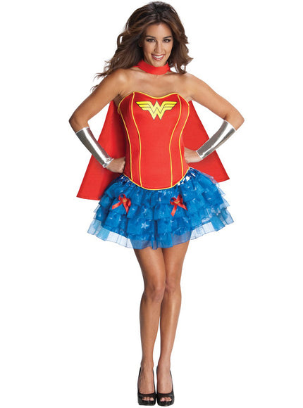 Déguisement de Wonder Woman corset