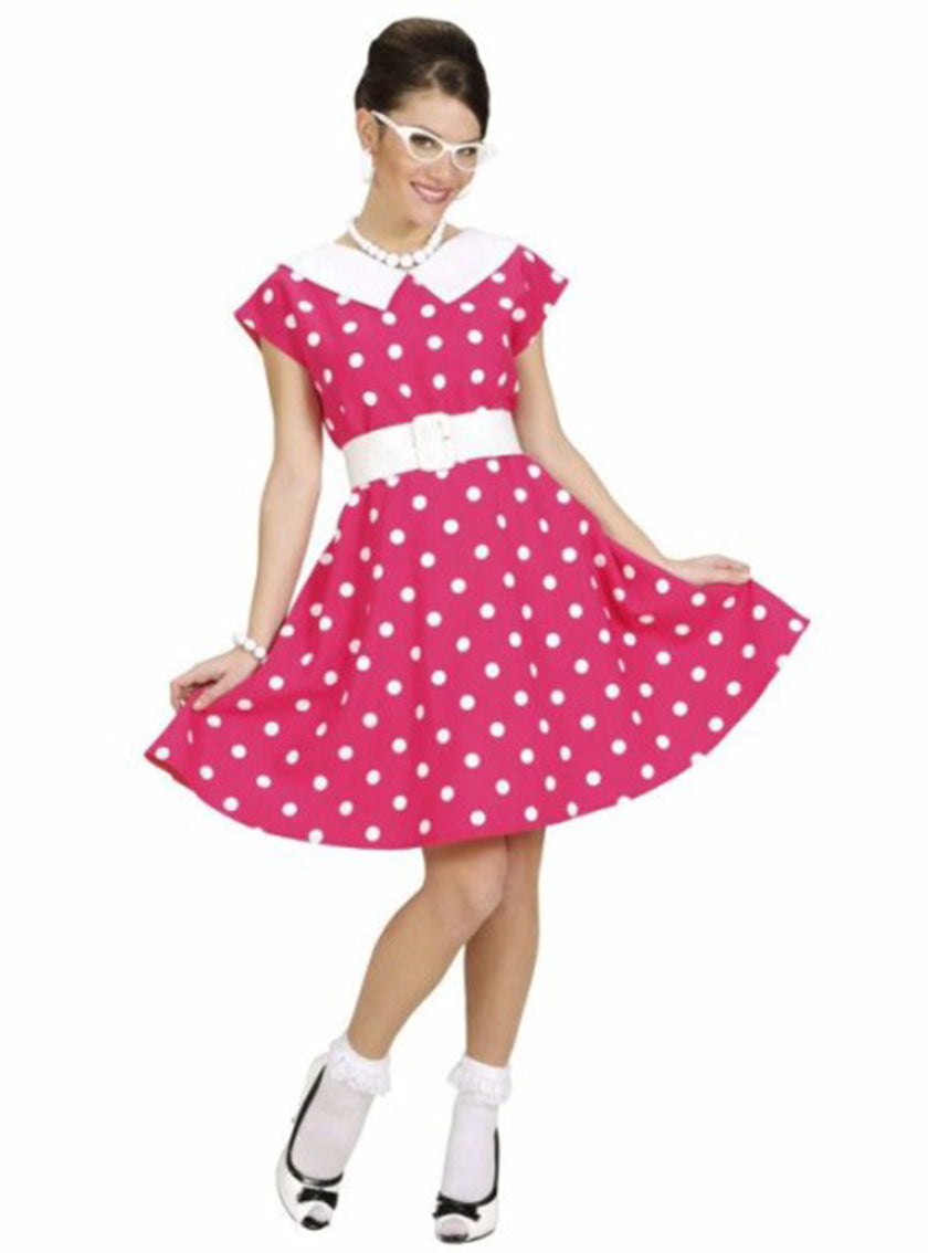 Déguisement année 50 rose femme