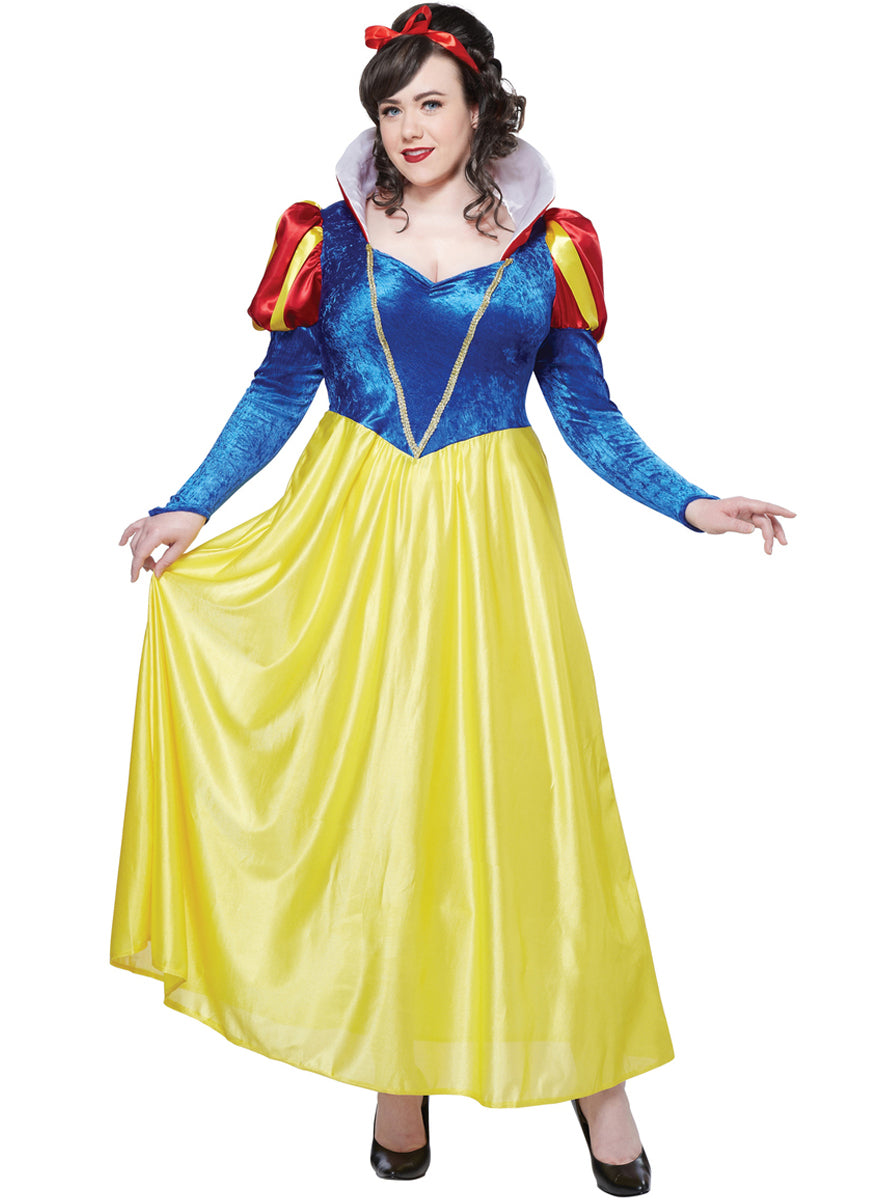 Déguisement princesse des neiges femme grande taille