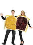 Déguisement couple sandwich beurre de cacahouète et confiture