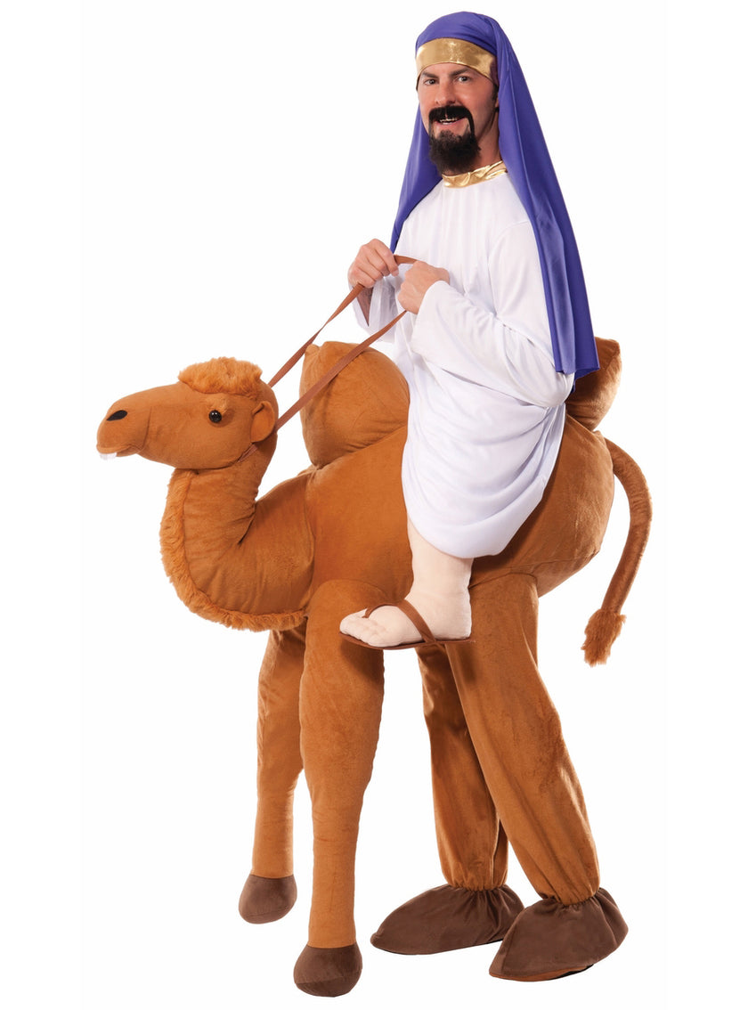 Déguisement sheik sur chameau