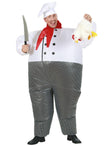 Déguisement chef cuisinier gonflable adulte