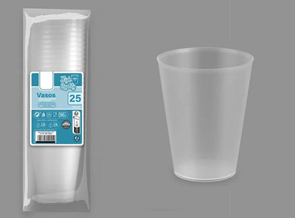 lot de 25 verres incassables transparents 50cl