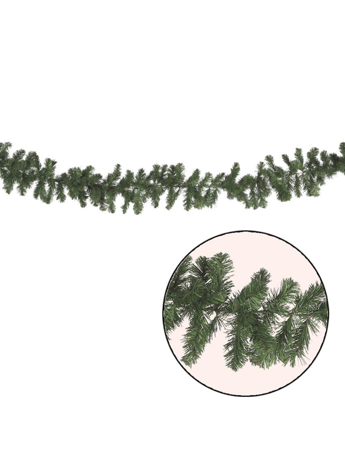 Guirlande de feuilles vertes de Noël