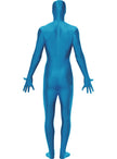 Déguisement seconde peau bleu adulte