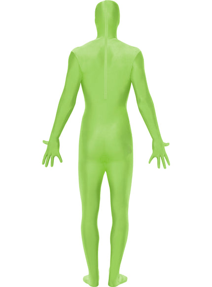 Déguisement seconde peau vert adulte