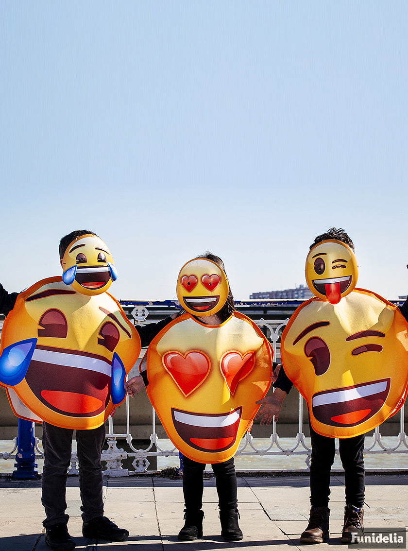 Déguisement Emoji sourire larmes enfant
