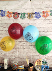 8 ballons variés Maisons Poudlard - Harry Potter