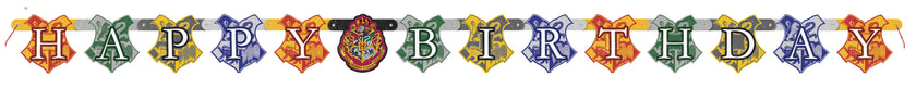 Banderole anniversaire Maisons Poudlard - Harry Potter