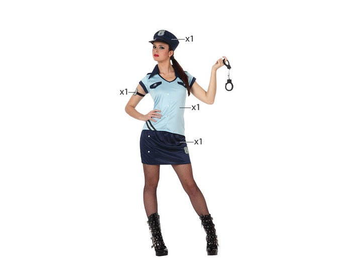 déguisement policière 4pcs femme