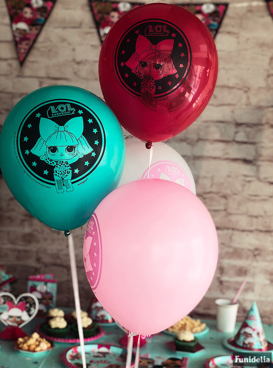 8 ballons en latex LOL Surprise