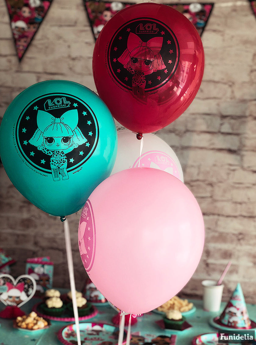 8 ballons en latex LOL Surprise