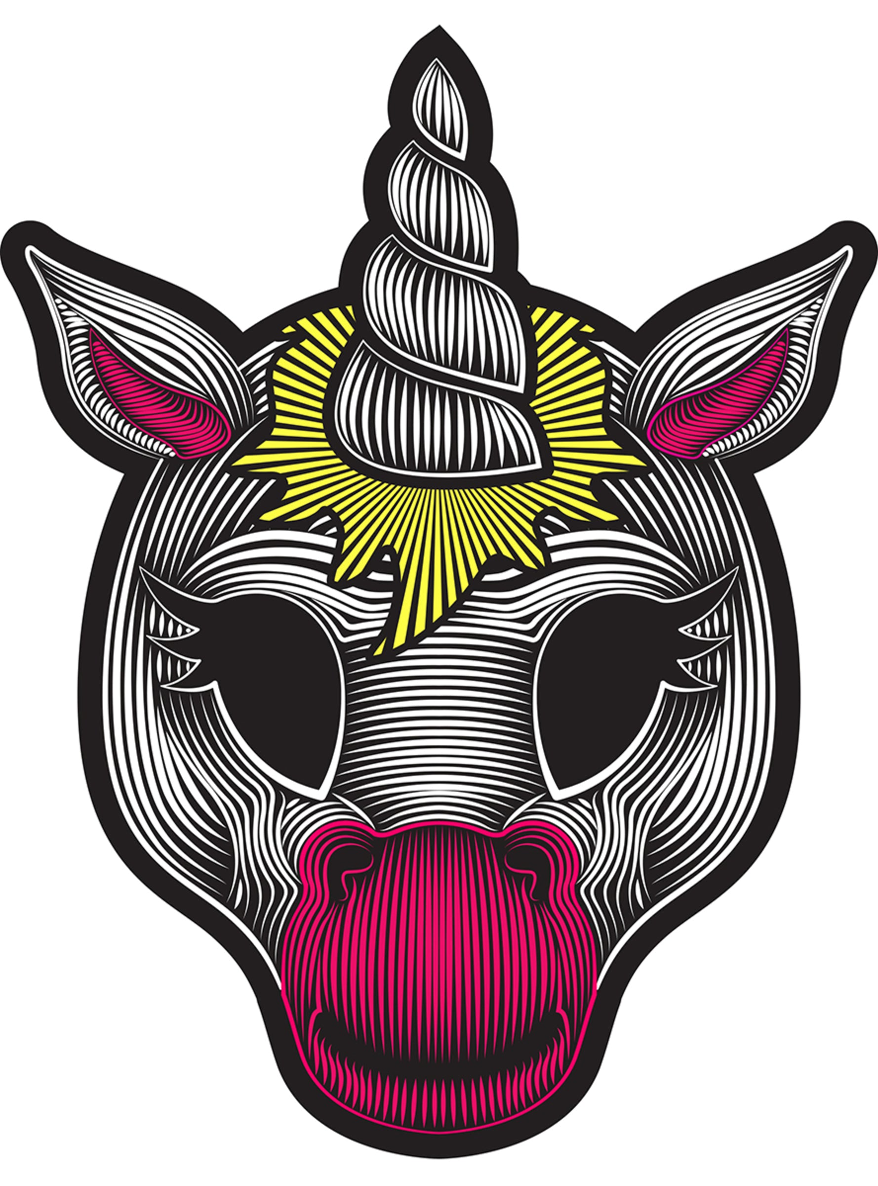 Masque licorne lumineux adulte