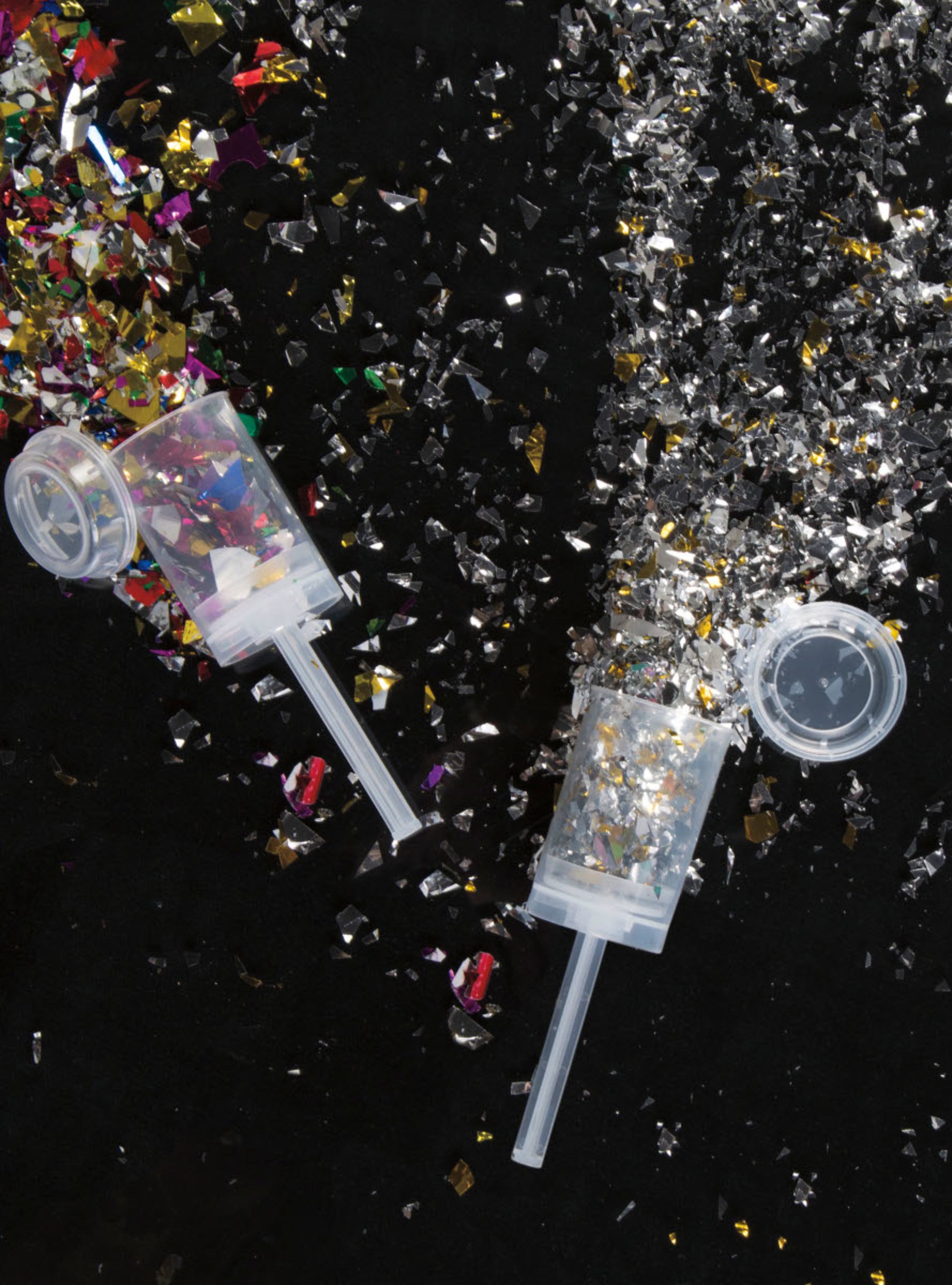 Mini Canon à confetti multicolores