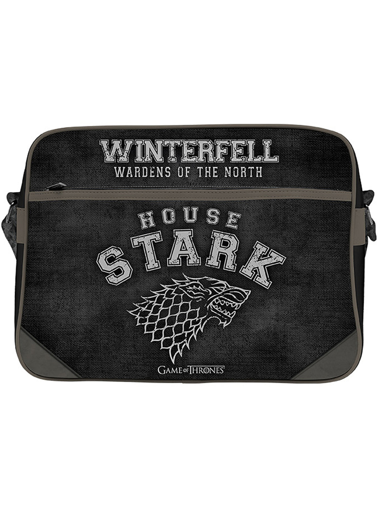 Sac bandoulière Game of Thrones Stark noir