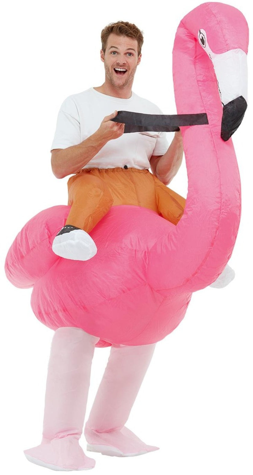 Déguisement gonflable flamant rose adulte