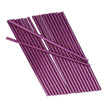 25 pailles roses en carton - Little Star Pink