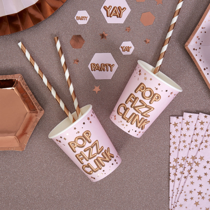 8 gobelets en carton 