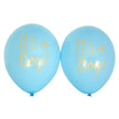 8 ballons en latex bleus 