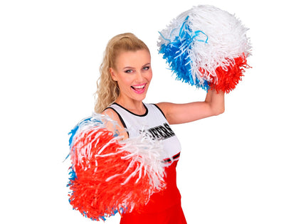 paire de pompons pom pom girl avec anneaux france luxe