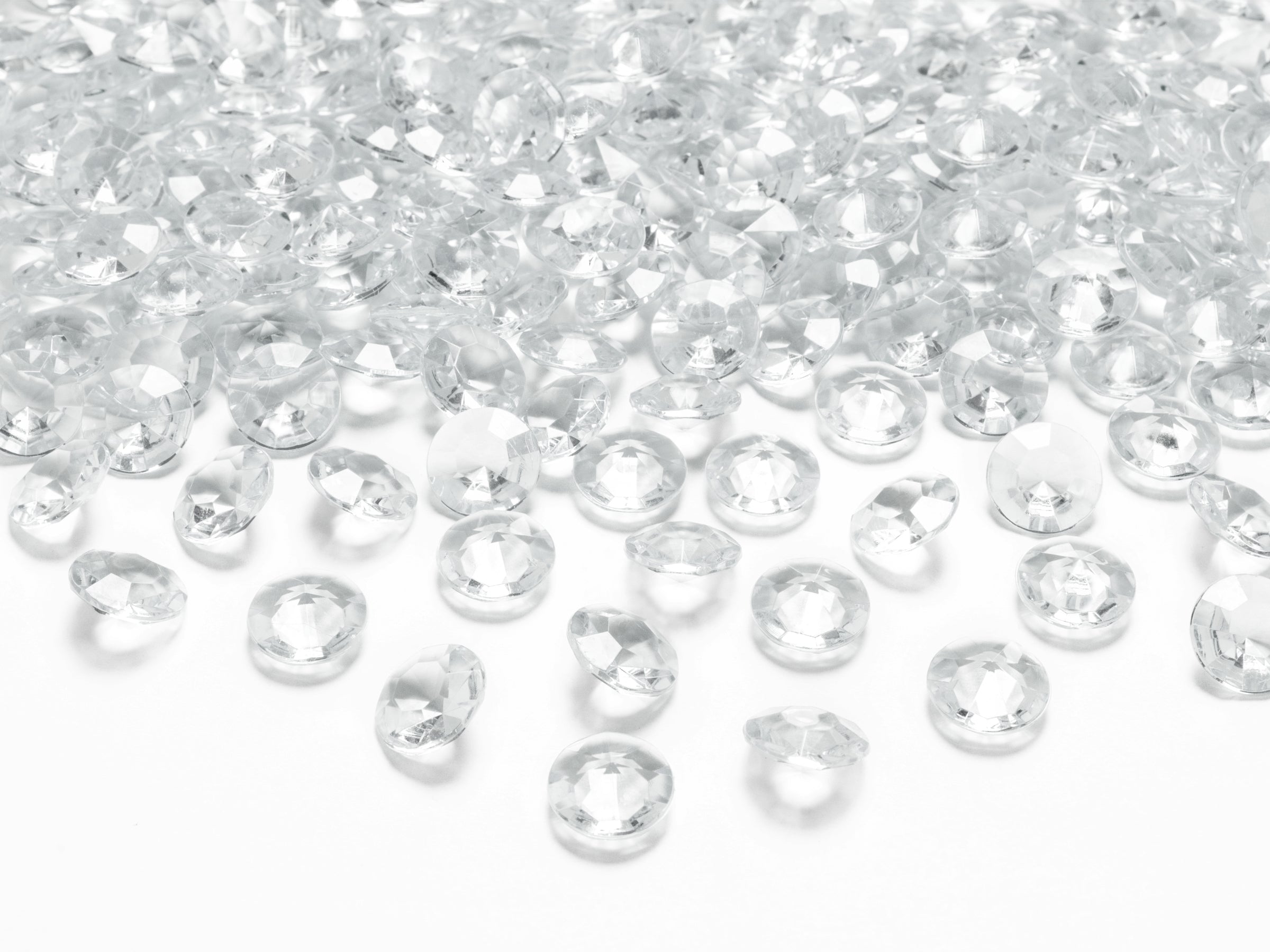 100 diamants décoratifs transparent pour la table de 12 mm