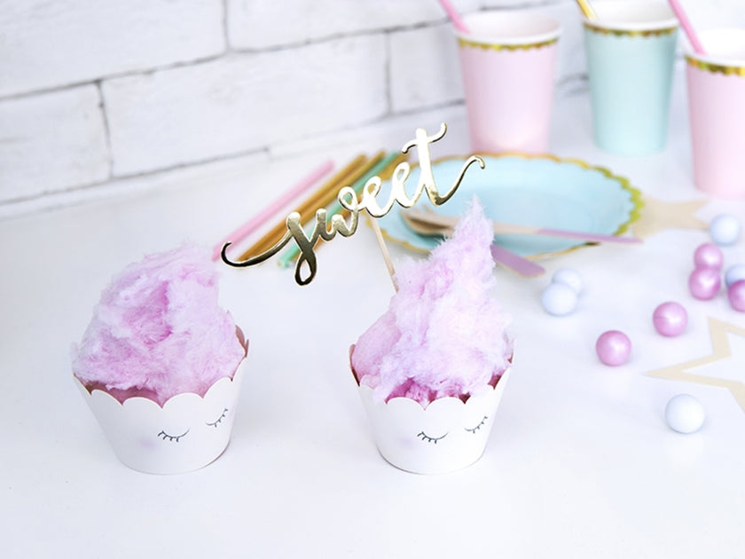 6 moules à cupcakes tons pastel- Unicorn Collection