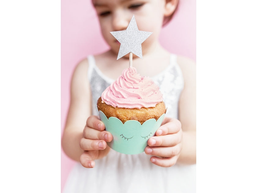 6 moules à cupcakes tons pastel- Unicorn Collection