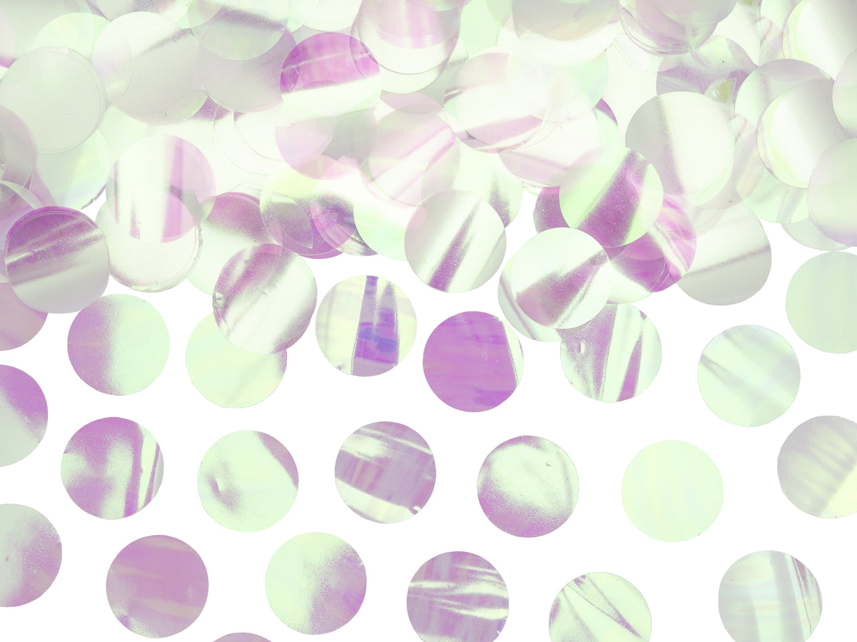 Confettis rond iridescent pour la table - New Year & Carnival