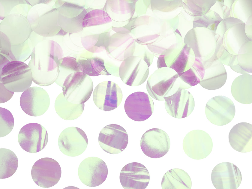 Confettis rond iridescent pour la table - New Year & Carnival