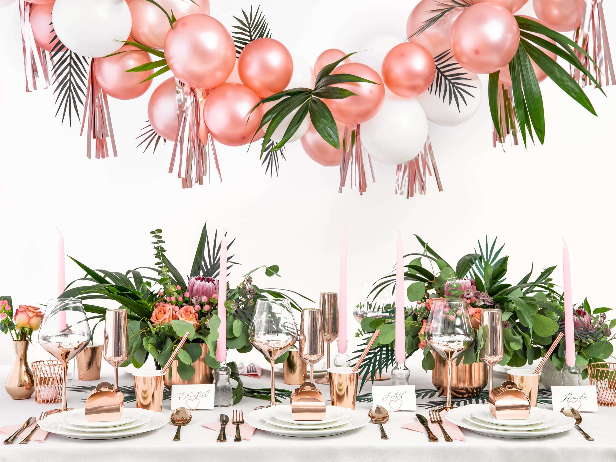 Confettis rond rose gold pour la table - New Year & Carnival