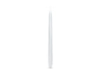 10 bougies blanches mat de 24 cm