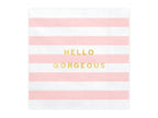 20 serviettes rose pastel à motifs 