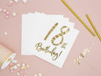 20 serviettes blanches 