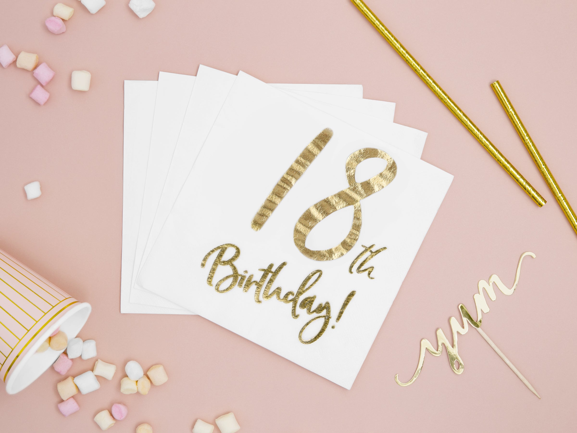 20 serviettes blanches 