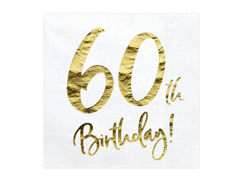 20 serviettes blanches 