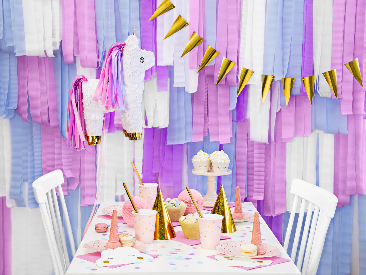 20 serviettes blanches en forme de nuage en papier - Little Plane