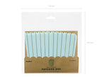 6 boîtes à Popcorn bleues à rayures dorées en carton - Touch of Gold