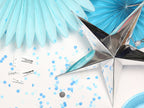 Canon à confettis push pop bleu