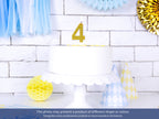 Bougie anniversaire dorée chiffre 3