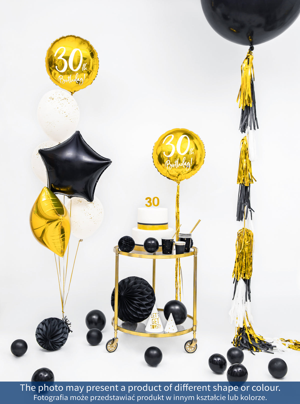 Bougie anniversaire dorée chiffre 4